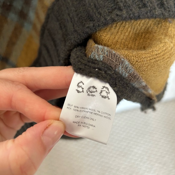 Sea New York plaid wool vest, BEAUTIFUL, colour in first picture accurate - Picture 3 of 4